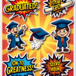 Graduation & Farewell - Sticker Sheet v9